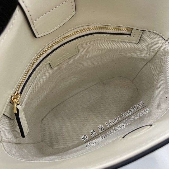 Gucci專櫃古馳2025春夏系列最新款檔案桶包手提單肩斜挎女包 jh2612型號：833665
